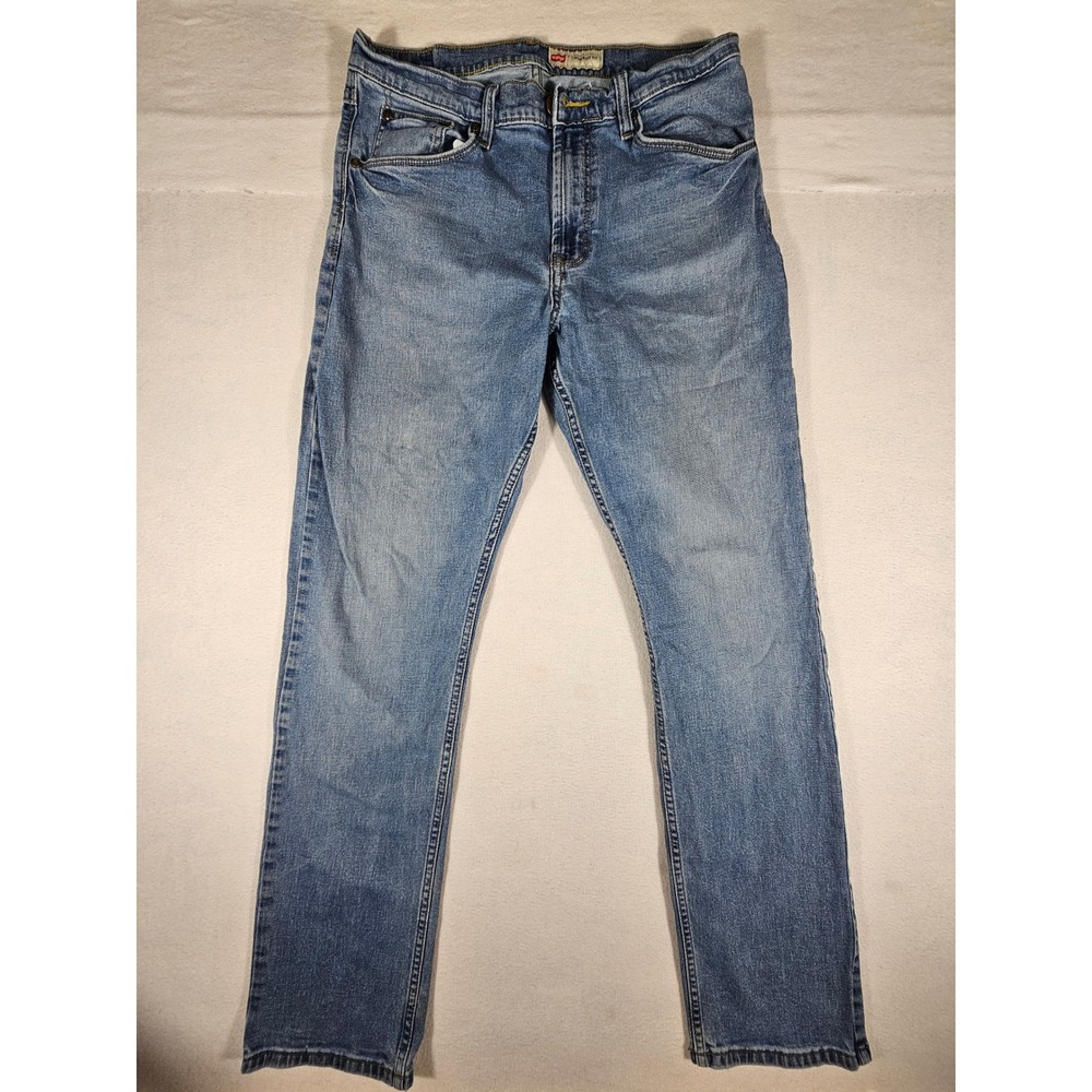 Wrangler Premium Quality Mens Athletic Fit Jeans Medium Wash Blue 32x30 Stretch